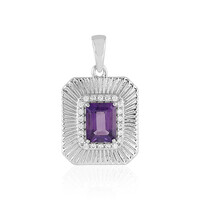 Siberian Amethyst Silver Pendant