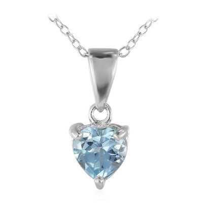 Sky Blue Topaz Silver Necklace