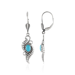 Sleeping Beauty Turquoise Silver Earrings (Desert Chic)