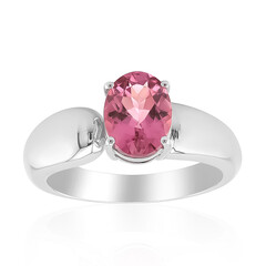 Brazilian Pink Tourmaline Silver Ring (Pallanova)