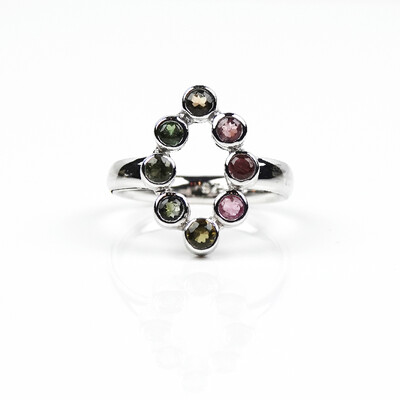 Tourmaline Silver Ring