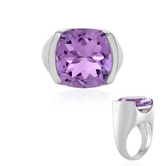 Rose de France Amethyst Silver Ring