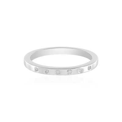 I3 (H) Diamond Silver Ring