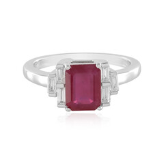 Bemainty Ruby Silver Ring