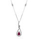 14K AAA Mozambique Ruby Gold Necklace (CIRARI)