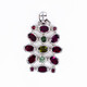 Mozambique Garnet Silver Pendant