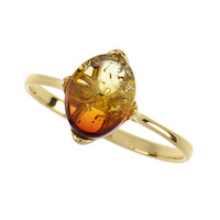 Baltic Amber Silver Ring