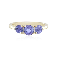 9K AAA Tanzanite Gold Ring (de Melo)