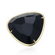 Black Agate Silver Ring