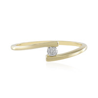 9K Flawless (F) Diamond Gold Ring