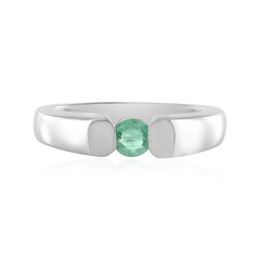 Colombian Emerald Silver Ring