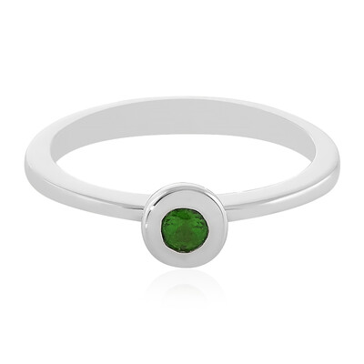 Russian Diopside Silver Ring