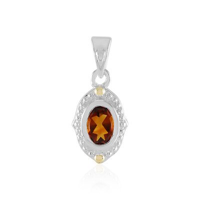 Madeira Citrine Silver Pendant (Granulieren)