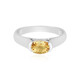 Yellow Beryl Silver Ring