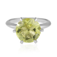 Lemon Citrine Silver Ring