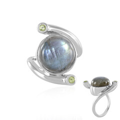 Green Maniry Labradorite Silver Ring (KM by Juwelo)