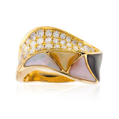 14K Mother of Pearl Gold Ring (CIRARI)