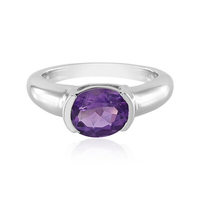 Siberian Amethyst Silver Ring