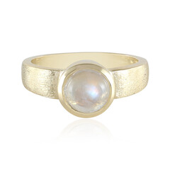 9K AAA Rainbow Moonstone Gold Ring (Adela Gold)