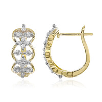 9K SI1 (G) Diamond Gold Earrings