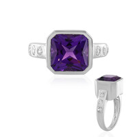 Siberian Amethyst Silver Ring