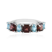 Pink Zircon Silver Ring