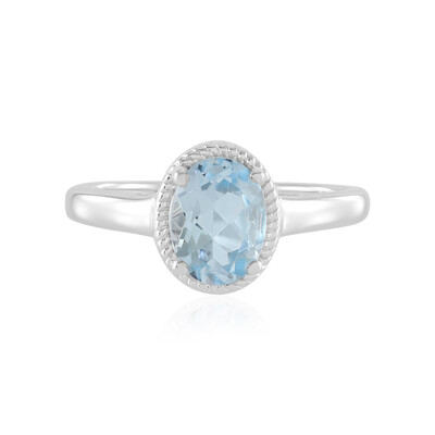 Sky Blue Topaz Silver Ring