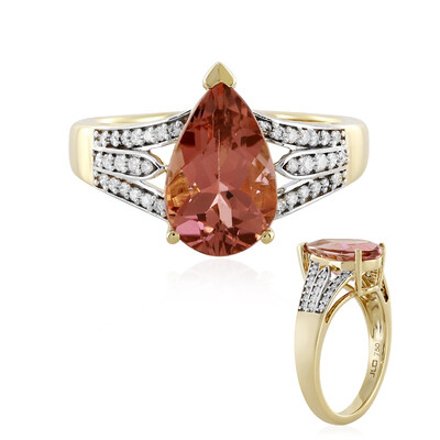 18K Brazilian Peach Tourmaline Gold Ring (D'vyere)