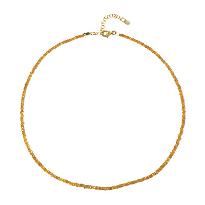 Yellow Sapphire Silver Necklace