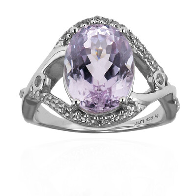 Brazilian Kunzite Silver Ring