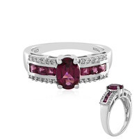 Rhodolite Silver Ring