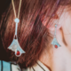 Mozambique Garnet Silver Earrings (MONOSONO COLLECTION)