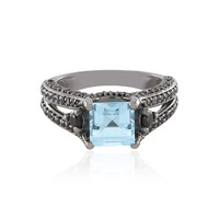 Sky Blue Topaz Silver Ring