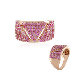 9K Madagascar Pink Sapphire Gold Ring (KM by Juwelo)