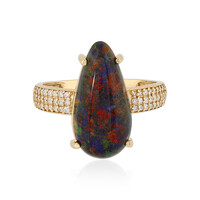 14K Andamooka matrix opal Gold Ring (AMAYANI)