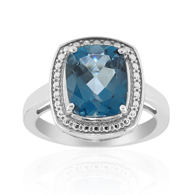 London Blue Topaz Silver Ring