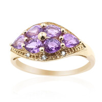 9K Ceylon Purple Sapphire Gold Ring