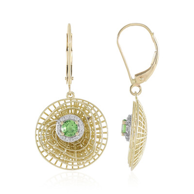 9K Kenya Tsavorite Gold Earrings (Ornaments by de Melo)