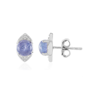 Tanzanite Silver Earrings