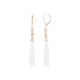 9K White Chalcedony Gold Earrings (KM by Juwelo)