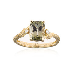 14K Congo Neon Tourmaline Gold Ring (Smithsonian)