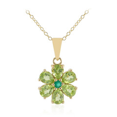 Burmese Peridot Silver Necklace