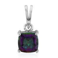 Purple Mystic Quartz Silver Pendant