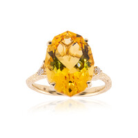 14K Citrine Gold Ring (Smithsonian)