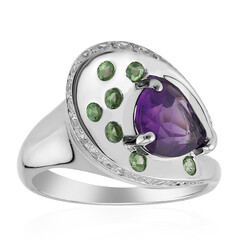 Siberian Amethyst Silver Ring