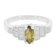 Sphene Silver Ring