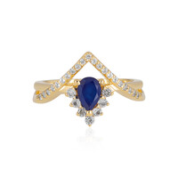 Royal Blue Spinel Silver Ring