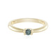 9K I1 Blue Diamond Gold Ring