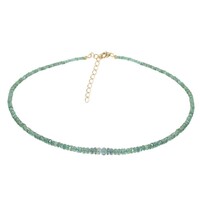 Zambian Emerald Silver Necklace