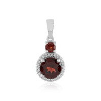 Mozambique Garnet Silver Pendant